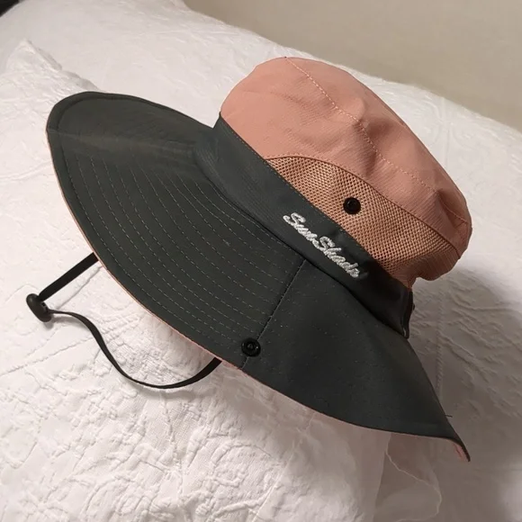 NEW - SUN SHADE Women's 🧡 ORANGE Sun Hat - Picture 2 of 7
